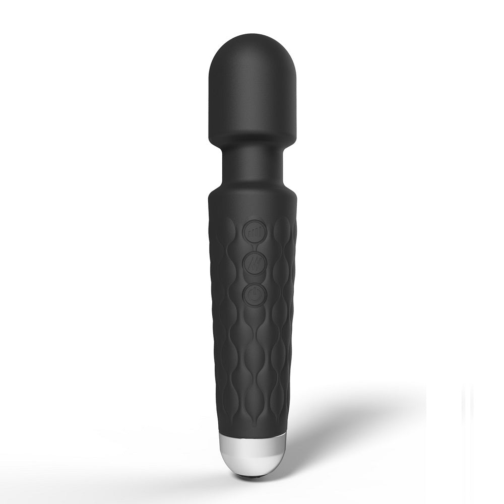 Loving 20 Function Wand Vibrator Black Joy