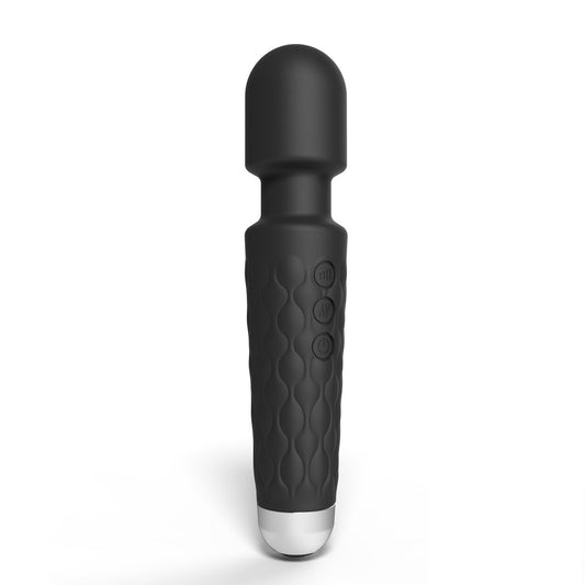 Loving 20 Function Wand Vibrator Black Joy